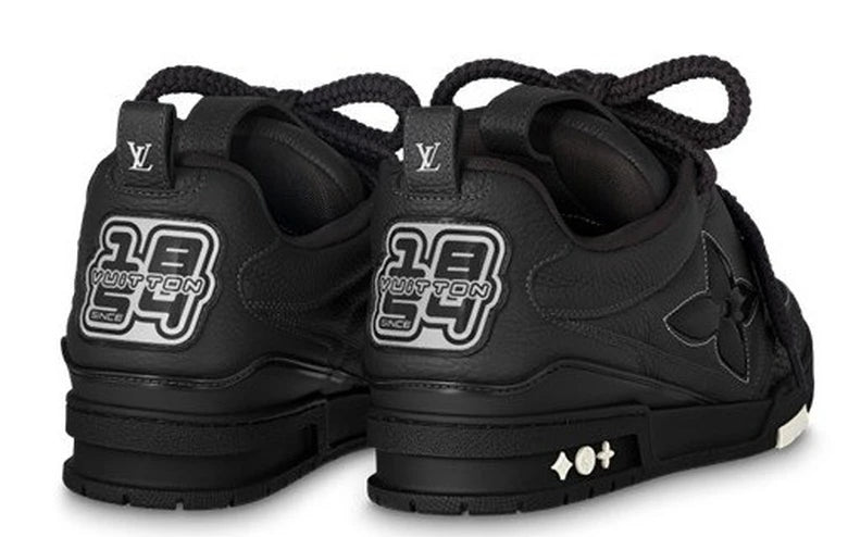 Tênis Louis Vuitton Skate Sneaker Oversized Flower - Black