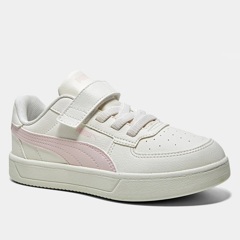 Tênis Infantil Puma Caven 2.0 P - Branco+Rosa