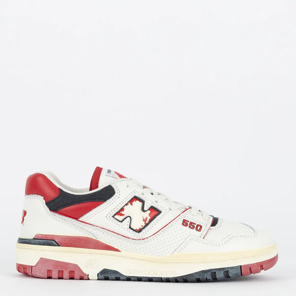 Tênis New Balance 550 Sea Salt Red