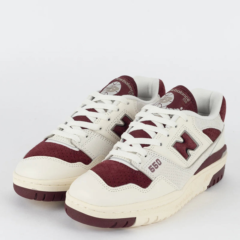 Tênis New Balance 550 Branco Bordo