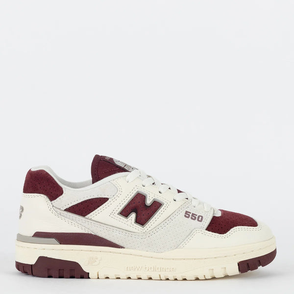 Tênis New Balance 550 Branco Bordo